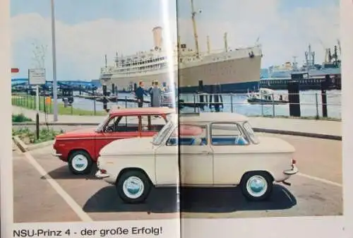 NSU Prinz Modellprogramm 1962 Automobilprospekt (7246)