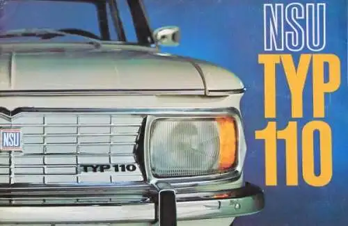 NSU Typ 110 Modellprogramm 1966 Automobilprospekt (2513)