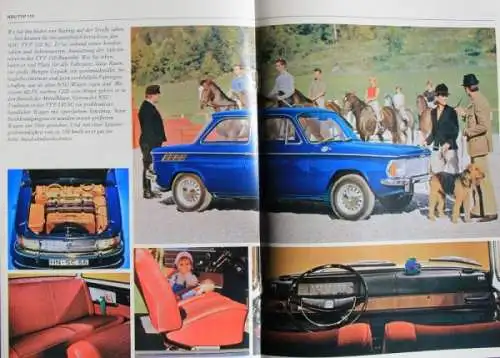 NSU Modellprogramm 1965 "Autofahren mit Herz und Verstand" Automobilprospekt (3222)