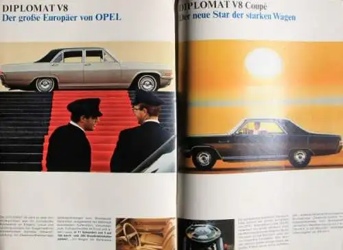 Opel Modellprogramm 1965 "Opel baut sie alle" Automobilprospekt (9312)