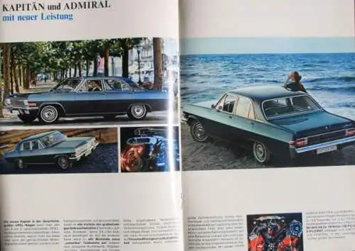 Opel Modellprogramm 1965 "Opel baut sie alle" Automobilprospekt (9312)
