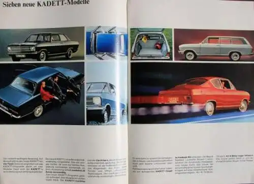 Opel Modellprogramm 1965 "Opel baut sie alle" Automobilprospekt (9312)