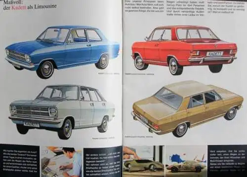 Opel Modellprogramm 1967 "Wer sind Sie?" Automobilprospekt (7860)