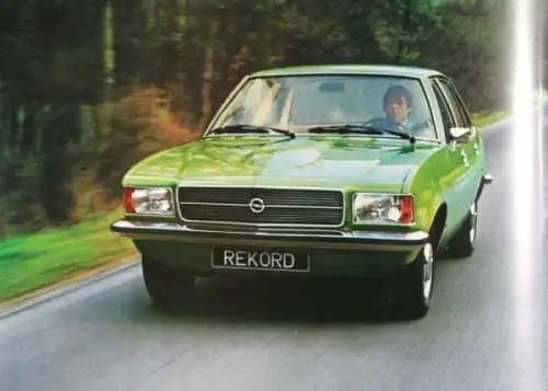 Opel Rekord Modellprogramm 1975 Automobilprospekt (7856)