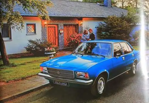 Opel Rekord Modellprogramm 1975 Automobilprospekt (7856)