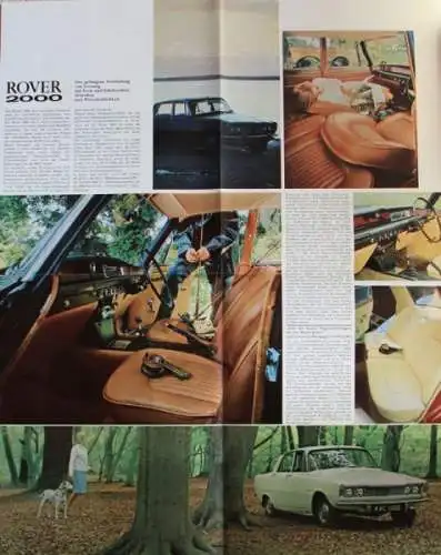 Rover 2000 Modellprogramm 1966 Automobilprospekt (5083)