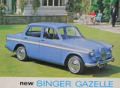 Singer Gazelle Modellprogramm 1963 Automobilprospekt (7830)