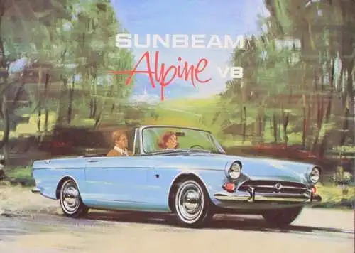 Sunbeam Alpine V8 Modellprogramm 1965 Automobilprospekt (7824)