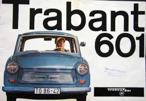Trabant 601 Modellprogramm 1965 Automobilprospekt (5892)