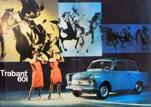 Trabant 601 Modellprogramm 1965 Automobilprospekt (5892)