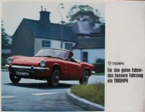 Triumph Modellprogramm 1967 Automobilprospekt (3121)