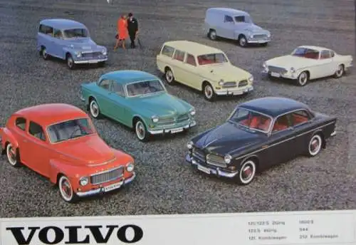 Volvo Modellprogramm 1963 Automobilprospekt (5730)