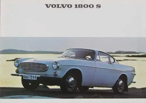 Volvo 1800 S Modellprogramm 1967 Automobilprospekt (6542)