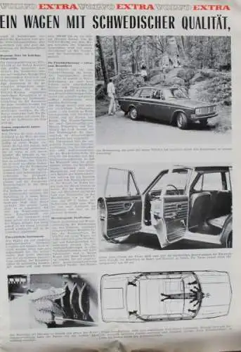 Volvo 142 Modellprogramm 1967 "Der neue Volvo" Automobilprospekt (6546)