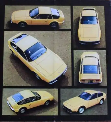 Alfa Romeo Zagato Junior Modellprogramm 1969 Automobilprospekt (1837)