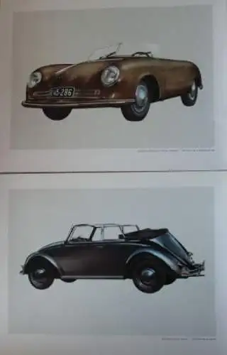 Porsche Mappe 1963 Strenger Motive in Original-Leinenmappe (8995)