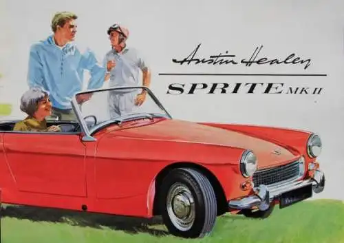 Austin Healey Sprite MK II Modellprogramm 1964 Automobilprospekt (4196)
