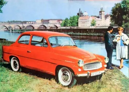 Skoda Octavia Modellprogramm 1960 Automobilprospekt (7025)