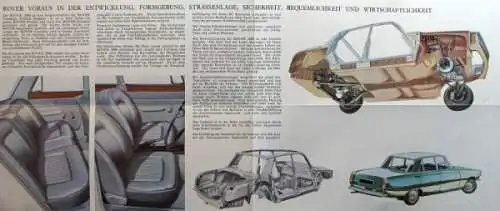 Rover 2000 Modellprogramm 1965 Automobilprospekt (6119)