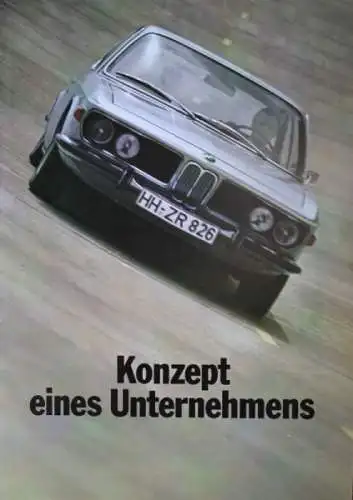 BMW Modellprogramm 1969 "Konzept eines Unternehmens" Automobilprospekt (4212)
