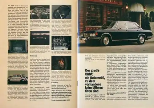 BMW Modellprogramm 1969 "Konzept eines Unternehmens" Automobilprospekt (4212)