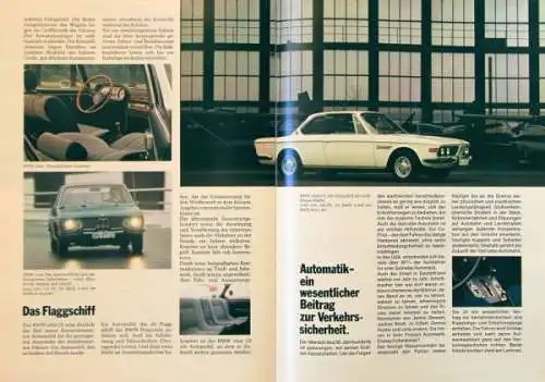 BMW Modellprogramm 1969 "Konzept eines Unternehmens" Automobilprospekt (4212)