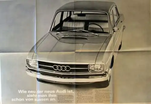 Audi Modellprogramm 1965 Automobilprospekt (8117)