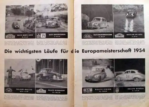 "DKW Nachrichten" DKW-Firmenmagazin 1954  vier Ausgaben (5928)