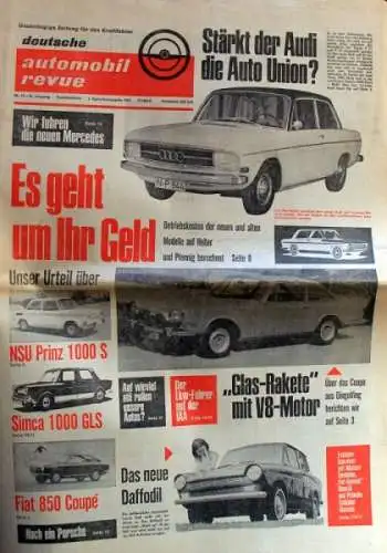 "Deutsche Automobil Revue" Automobil-Zeitschrift 1965 (3107)