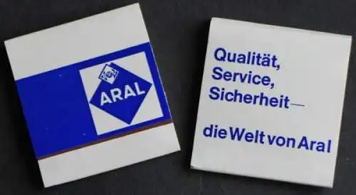 BV Aral Streichholzbriefe 1965 zwei Stück (7816)