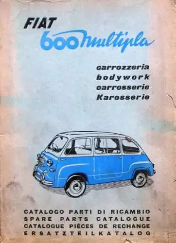 Fiat 600 Multipla Karosserie 1957 Ersatzteilkatalog (8977)
