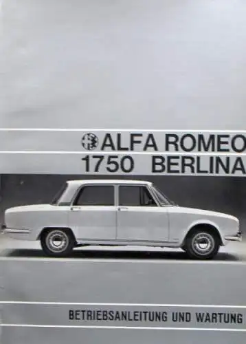 Alfa Romeo 1750 Berlina 1968 Betriebsanleitung (0001)