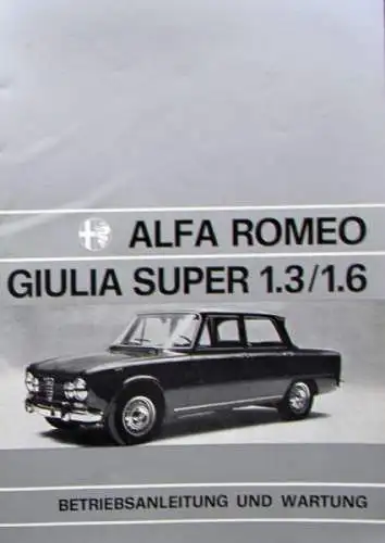 Alfa Romeo Giulia 1.6 Super 1973 Betriebsanleitung (0002)
