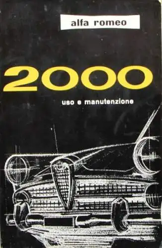 Alfa Romeo 2000 Limousine 1960 Betriebsanleitung (0004)