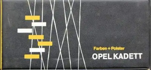 Opel Kadett Farben und Polster 1963 in original Opelmappe (0009)