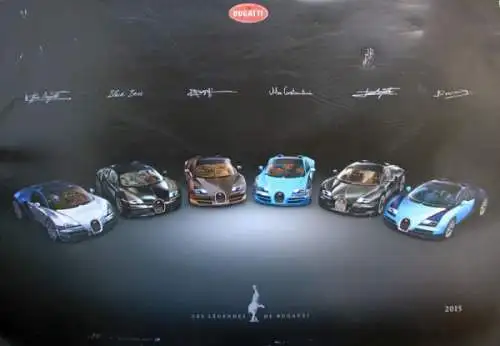 Bugatti  "Les legendes de Bugatti" Jahreskalender 2015 (0155)