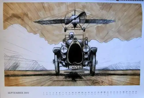 Bugatti  "Les legendes de Bugatti" Jahreskalender 2015 (0155)