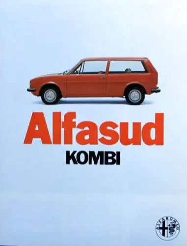 Alfa Romeo Alfasud Kombi Modellprogramm 1975 Automobilprospekt (0245)
