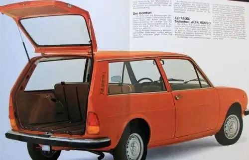 Alfa Romeo Alfasud Kombi Modellprogramm 1975 Automobilprospekt (0245)