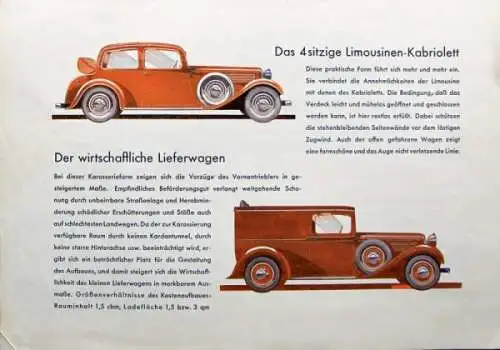 Stoewer R 150 Modellprogramm 1935 Automobilprospekt (0317)