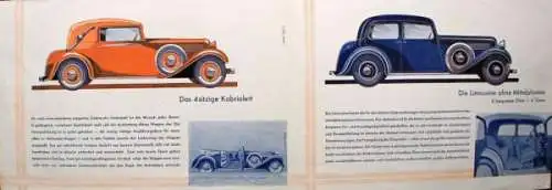 Stoewer R 150 Modellprogramm 1935 Automobilprospekt (0317)