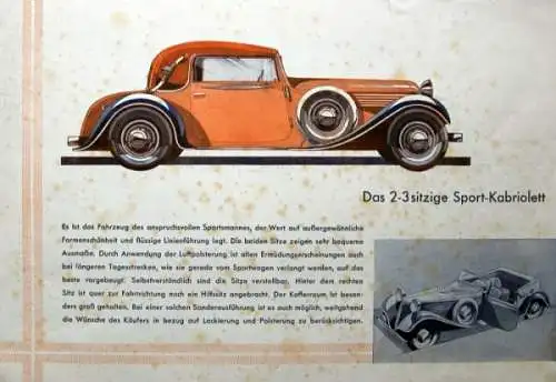 Stoewer R 150 Modellprogramm 1935 Automobilprospekt (0317)