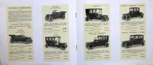 Panhard & Levassor Modellprogramm 1913 Automobilprospekt (0396)