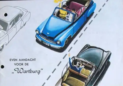 Wartburg Modellprogramm 1956 Automobilprospekt (0400)