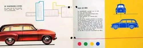 Wartburg Modellprogramm 1956 Automobilprospekt (0400)