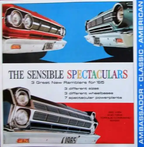 American Motors Rambler Modellprogramm 1965 Automobilprospekt (0436)