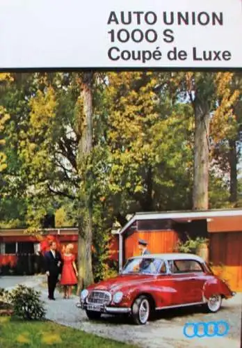Auto Union 1000 S Coupe de Luxe Modellprogramm 1959 Automobilprospekt (0437)