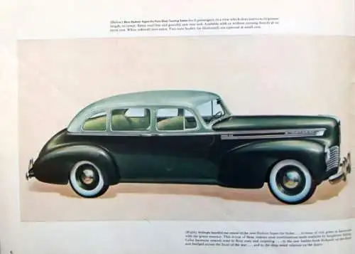 Hudson Modellprogramm 1941 "Symphonic Styling" Automobilprospekt (0475)