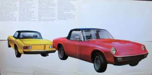 Jensen-Healey Modellprogramm 1972 Automobilprospekt (0481)