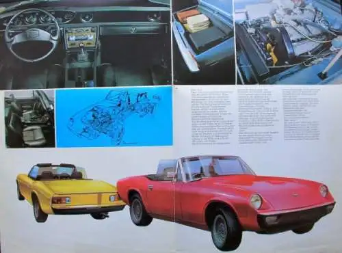 Jensen-Healey Modellprogramm 1972 Automobilprospekt (0481)